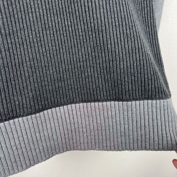 A|X Armani Exchange Sweater Men Extra Large Grey Cardigan Button Up Wool Blend - Picture 14 of 16